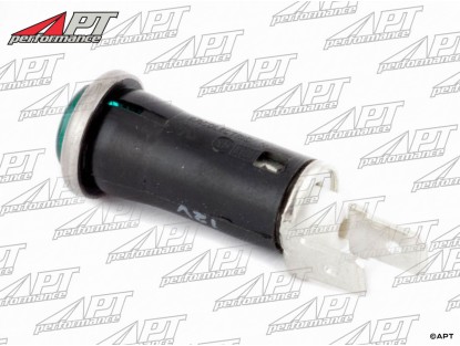 Indicator lamp with chrome frame (green)
