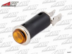 Indicator lamp with chrome frame (yellow)