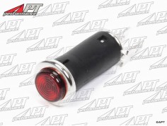 Indicator lamp with chrome frame (red)