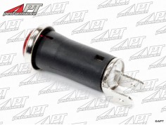 Indicator lamp with chrome frame (red) 2