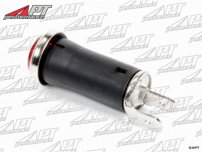 Indicator lamp with chrome frame (red)