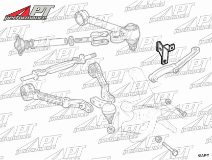 Front brake lining bracket set (2) 1300 - 2000 105/115