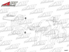 ATE Brake caliper seal ring 1300 - 2000 105 + Alfetta 2