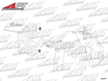 ATE Brake caliper seal ring 1300 - 2000 105 + Alfetta