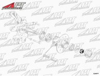 Front right wheel bearing crown nut 1300 - 2000cc