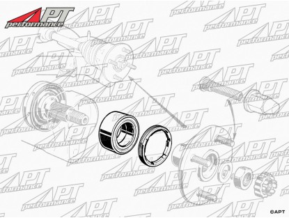 Rear wheel bearing kit left 116 / GTV6 / 75 all models