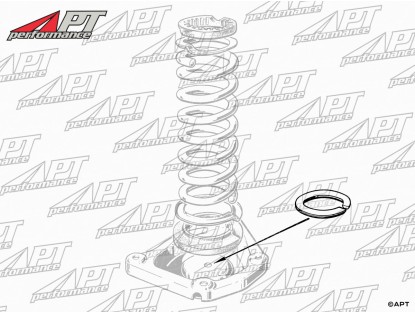 Aluminium spacer for front spring 105/115 4,5mm