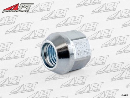 Wheel nut right-hand thread open chrome