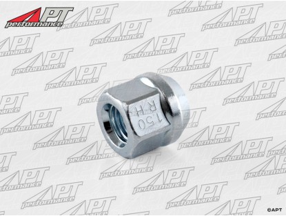 Wheel nut right-hand thread open chrome