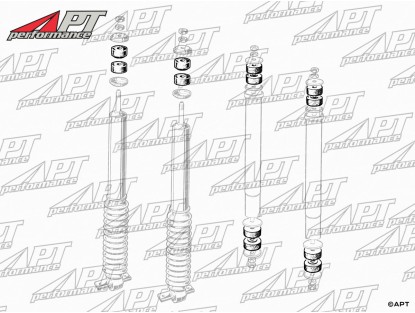 Set shock absorber rubbers SuperPro Alfetta / GTV/6 / 75