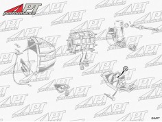 Set (2) rubber washers gearbox mount 105 / 115  PUR 2