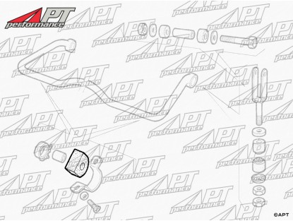Rear sway bar rubbers Alfa 75 (19mm) Superpro