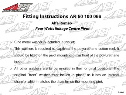 Watt link centre bush SuperPro Alfetta + 75