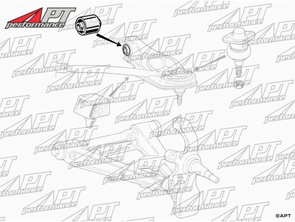 Top arm inner bush set Superpro Alfetta / GTV / 75 / SZ/RZ