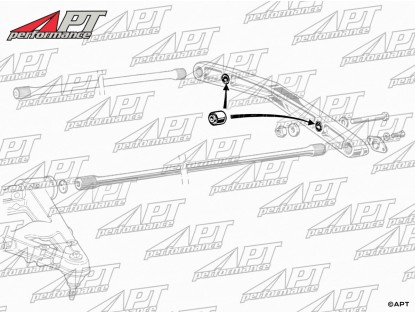 Torsion bar brace mount bush set Superpro Alfetta / 75