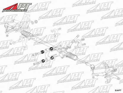 Sway bar / steering / air rubber grommet Ferrari SuperPro