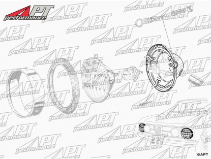 Headlight bowl outer 7 GT / GTV / Giulia Super