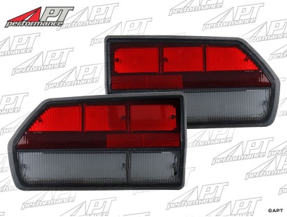 Set rear light lenses Alfa Romeo GTV4 / GTV6 smoked / red