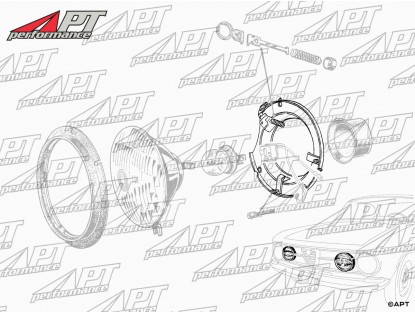 Headlight bowl inner 5 3/4 GT / GTV Bertone + Giulia