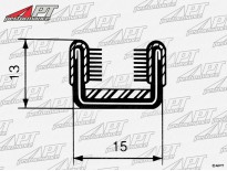 Side window guide felt 15mm (per meter)