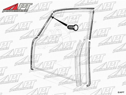 Set (52) door seal bracket stainless screws GTV Bertone