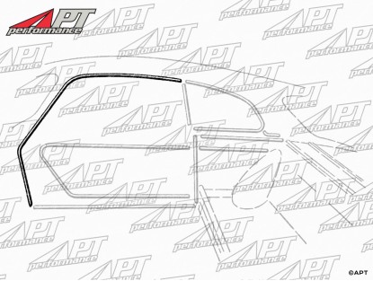 Set upper door seals Giulietta Sprint Veloce 54-62