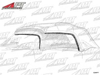 Set (2) side window soft top seals 750 / 101 Spider