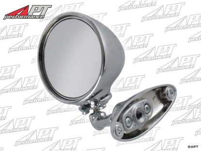 Universal round chrome exterior mirror (teardrop head)