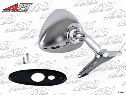 Universal round chrome exterior mirror (teardrop head)
