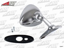 Universal round chrome exterior mirror (teardrop head)