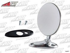 Universal round chrome exterior mirror