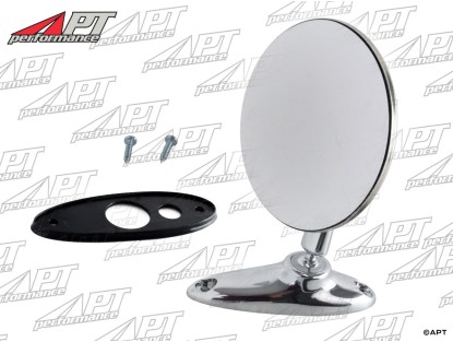 Universal round chrome exterior mirror