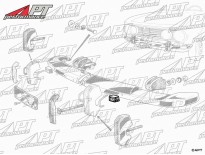 Front left / rear right bumper rubber block GT 2.Series