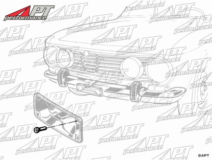 Screw / Clip for front number plate bracket Bertone GTV