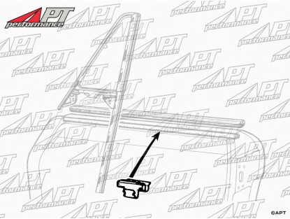 Clip for inner chrome door top trim Spider