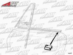 Clip for outer chrome door top trim Spider 2
