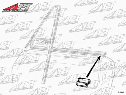 Clip for outer chrome door top trim Spider