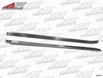 Set (2) lower inner rocker panel chrome trim Alu 750 Spider
