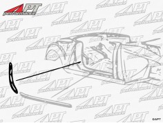 Set (2) inner B-post Aluminium trim 750 / 101 Spider 2