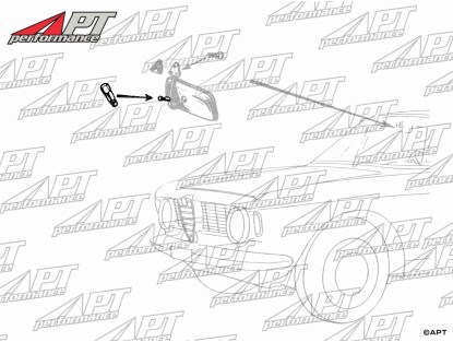Support screw review mirror short Giulia, Berlina, GT