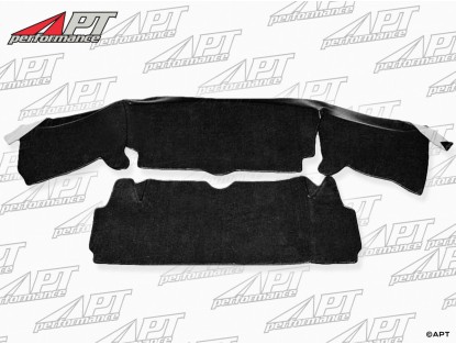 Rear wall carpet set black Spider 1978 - 89