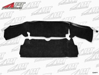 Rear wall carpet set black Spider 1978 - 89