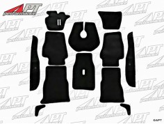 Carpet set deluxe Velours black Berlina standing pedals