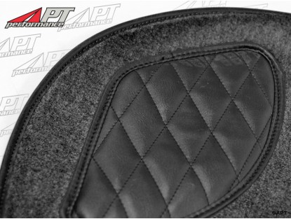 Carpet set deluxe Velours black Berlina standing pedals