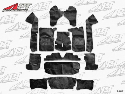 Carpet set black complete Spider Serie 4 1990 - 1993