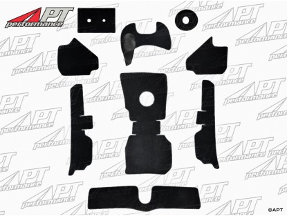 Carpet set black Velours Deluxe 2600 Touring Spider