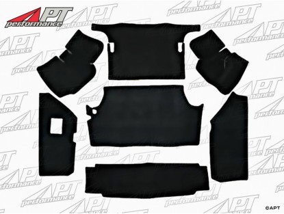 Boot carpet set black Deluxe 1750 - 2000 Berlina