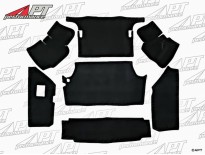 Boot carpet set black Deluxe 1750 - 2000 Berlina