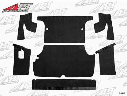 Boot carpet set black Giulia Super / Nuova