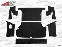 Boot carpet set black Giulia Super / Nuova